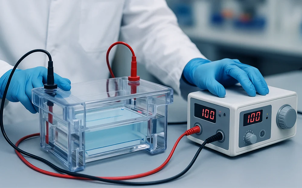 پرکابردترین روش برای ژل الکتروفورتیک